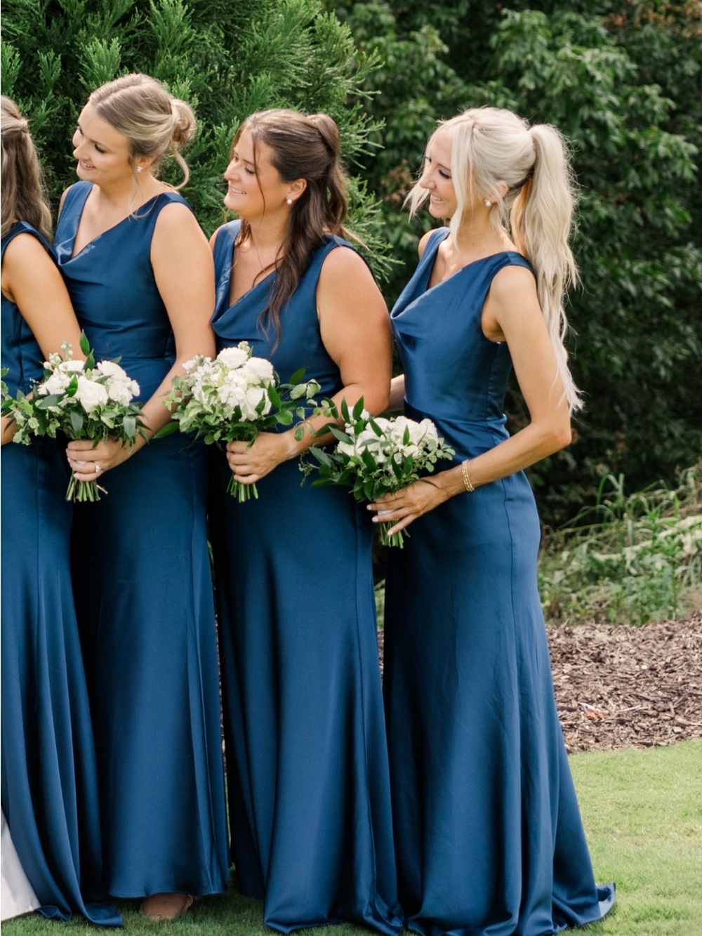 Navy blue bridesmaid dress